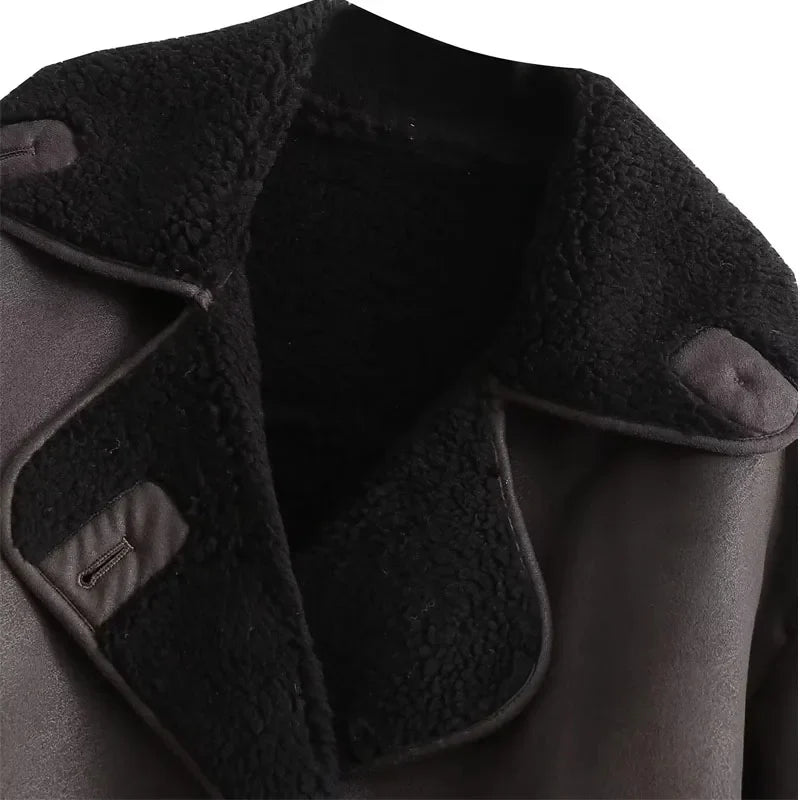 Lillymoda | Emma - Plüschiger Warmer Wintermantel