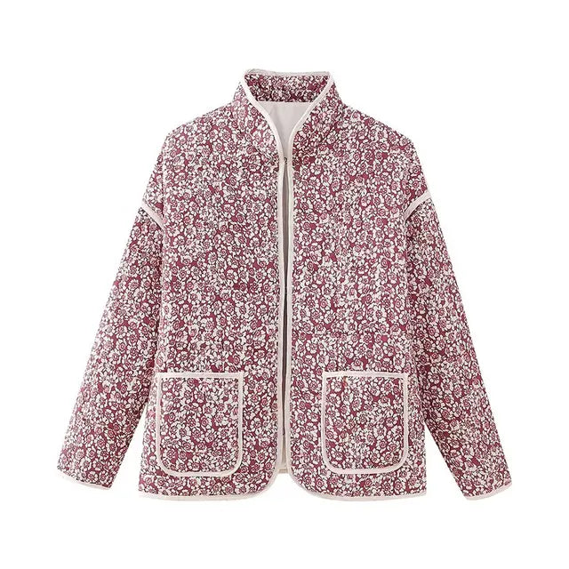 Lillymoda | Brianna - Vintage bedruckter Patchwork-Mantel