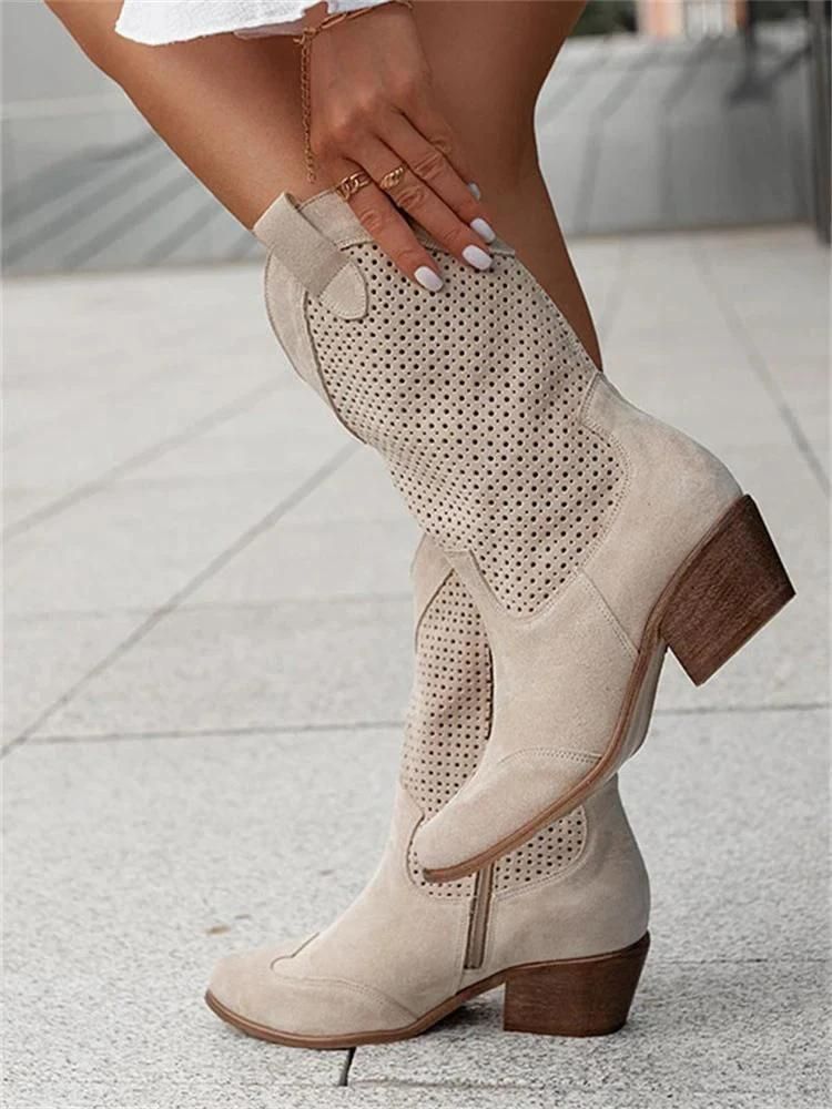 Janneth - Atmungsaktive Cowboystiefel fur Damen