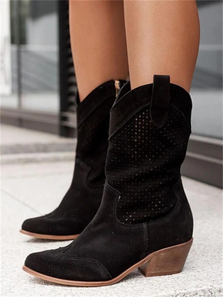 Janneth - Atmungsaktive Cowboystiefel fur Damen