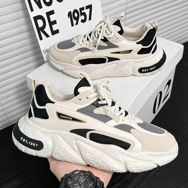 Matthias - Trendige Sneaker mit Dicker Sohle