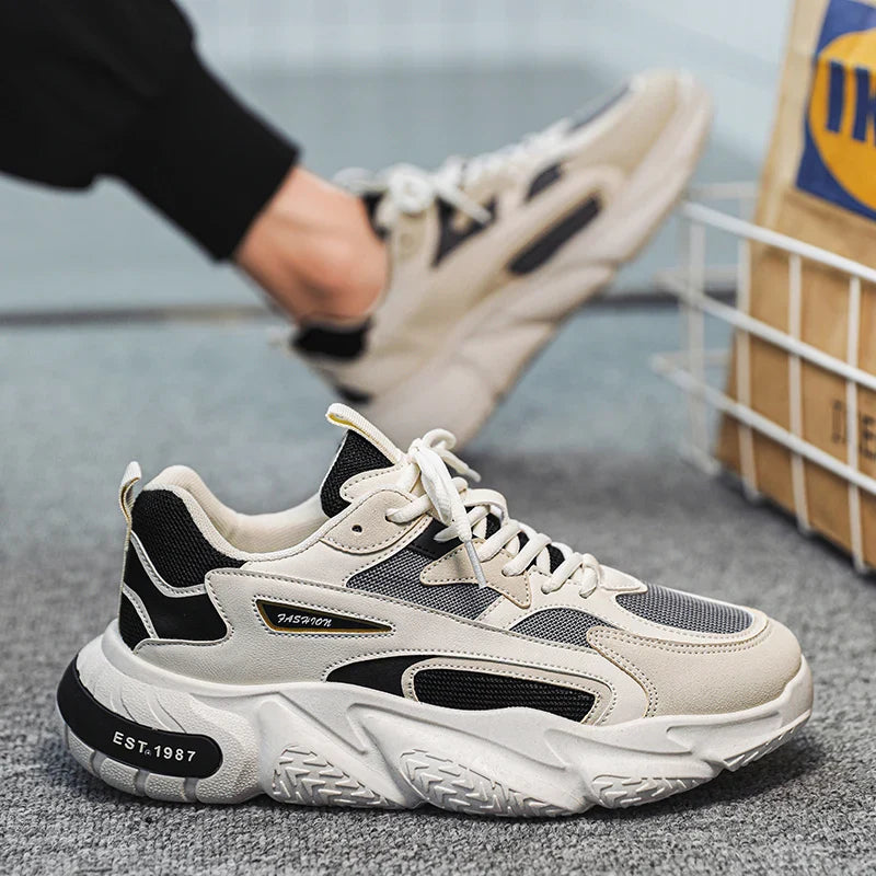 Matthias - Trendige Sneaker mit Dicker Sohle