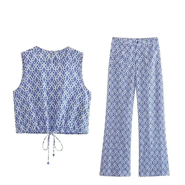 Lillymoda | Charlize - Modisches bedrucktes Sommer-Set