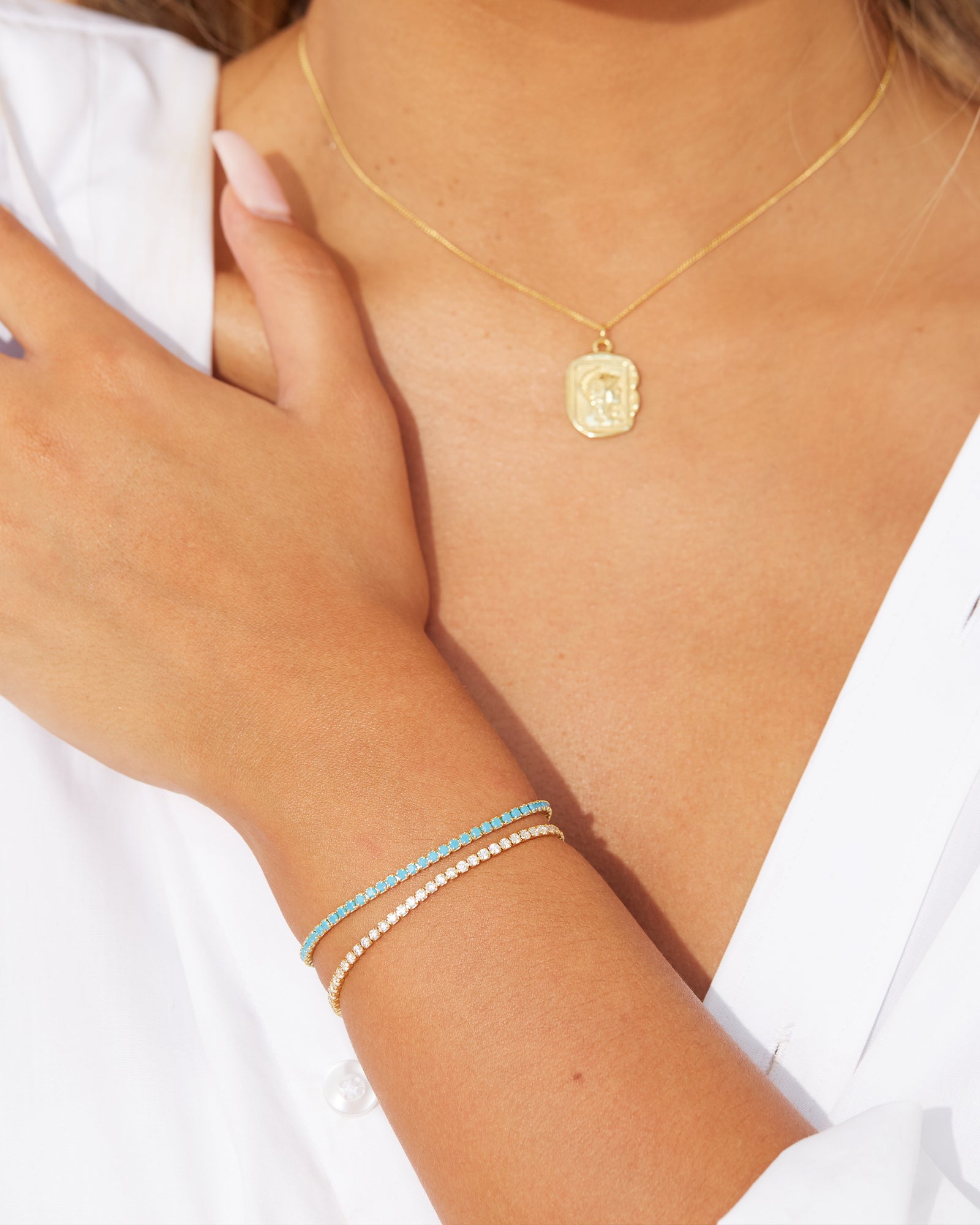 Tennisarmband Vergoldet -Kowalska