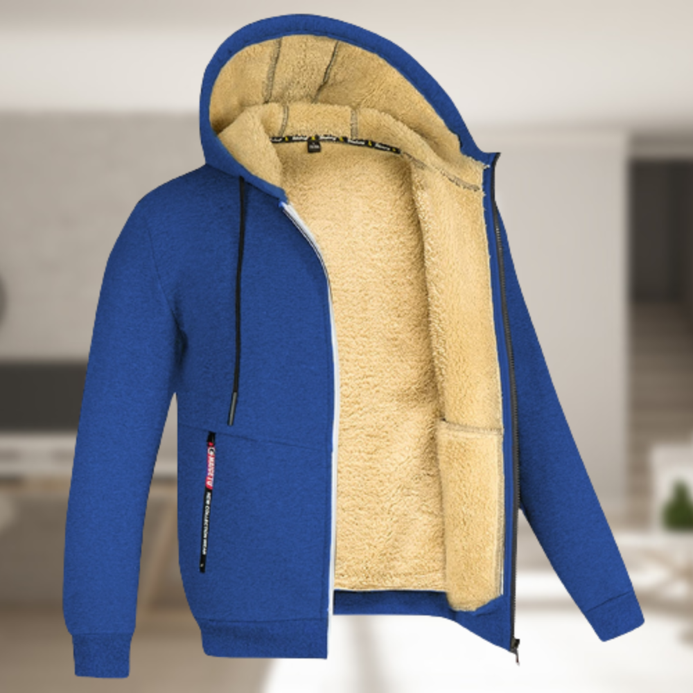 Lillymoda | Isaac - Bequeme Fleecejacke mit Kapuze