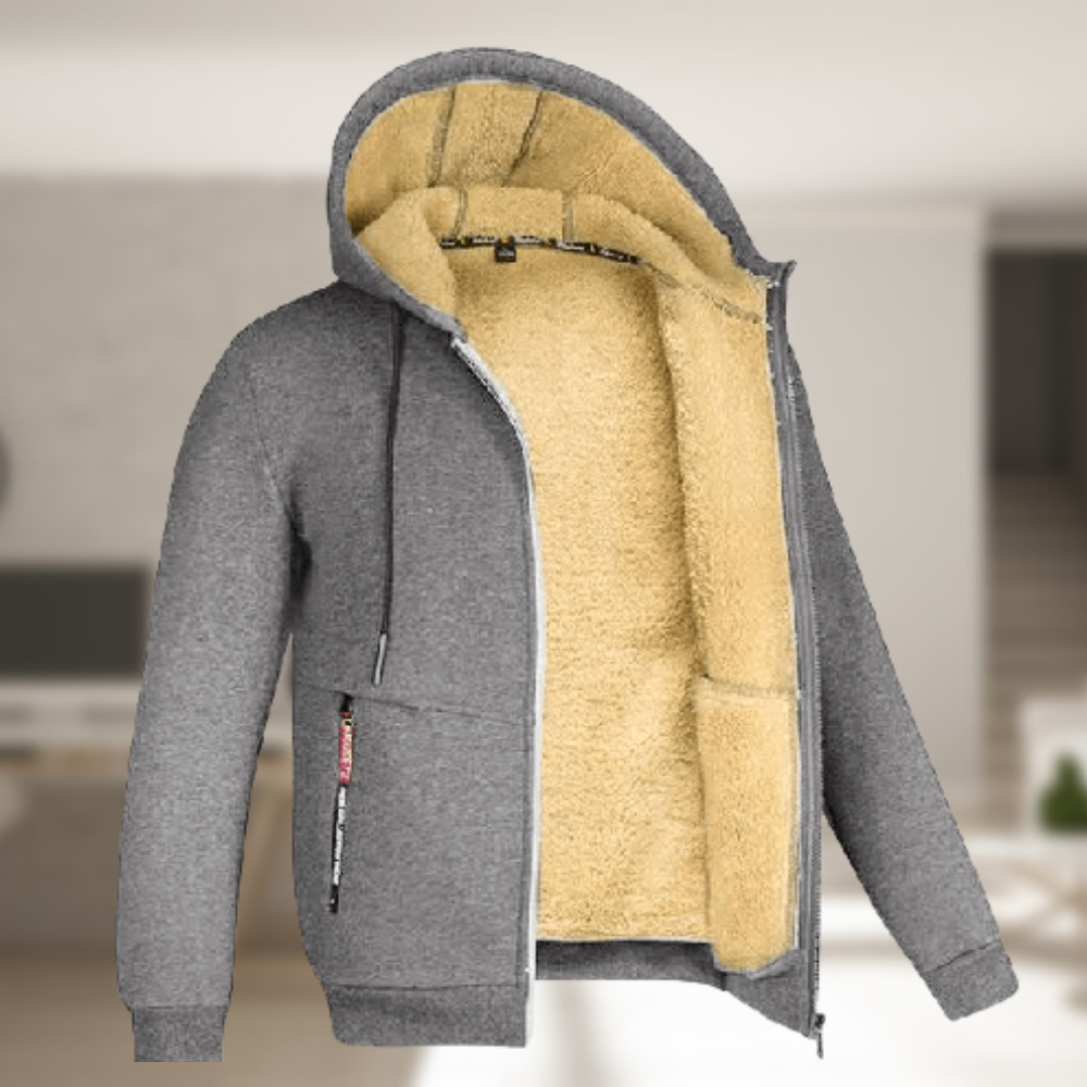 Lillymoda | Isaac - Bequeme Fleecejacke mit Kapuze