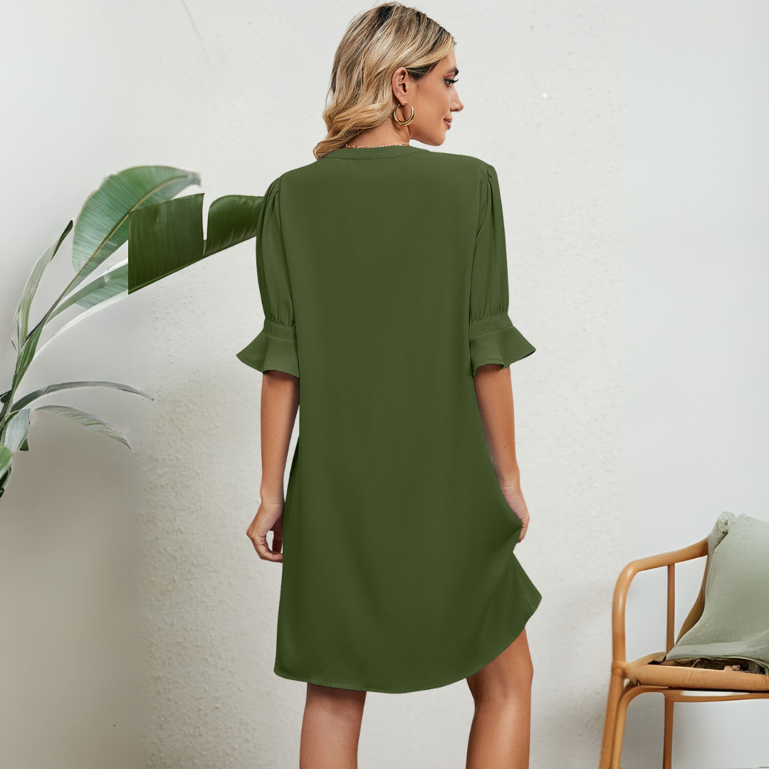 A-Linien Damen Kleid Büro Alltag Elegant – Sofia