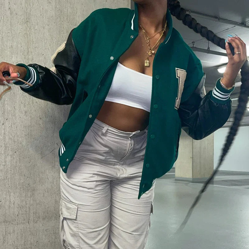 Lillymoda | Gracie - Varsity Streetwear Bomberjacke
