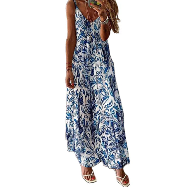 Lillymoda | Ainsley - Boho Vintage Maxikleid