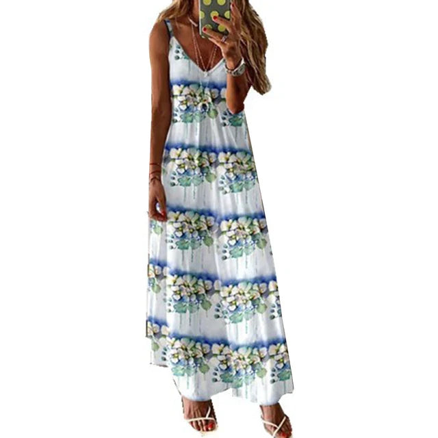 Lillymoda | Ainsley - Boho Vintage Maxikleid