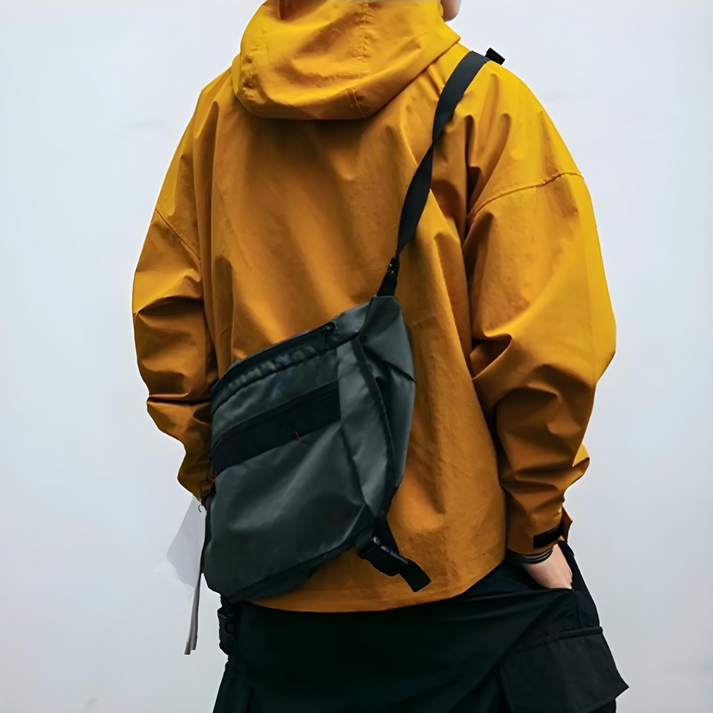 Wetterfeste Jacke | Oversize-Schnitt | Mit Kapuze | Cargo-Jacke | Herrenjacke
