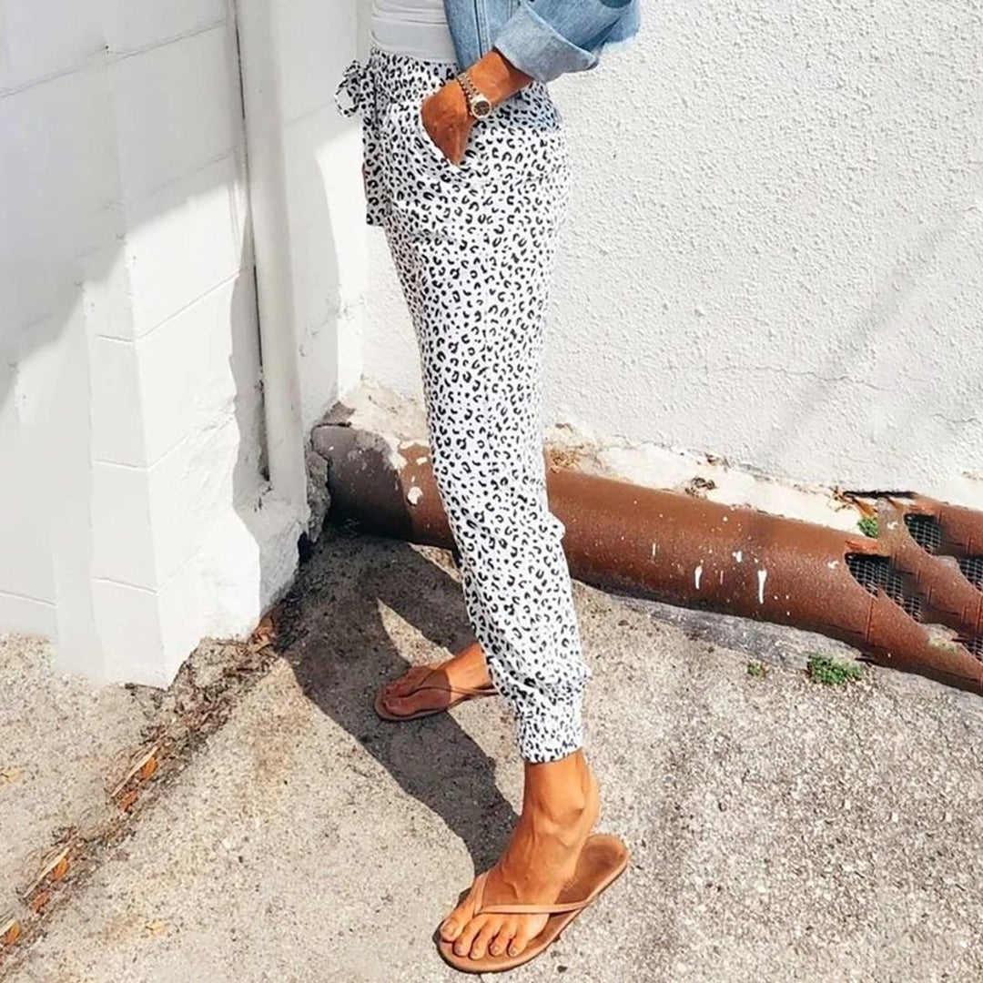 Dortha - Leopardenmuster-hose