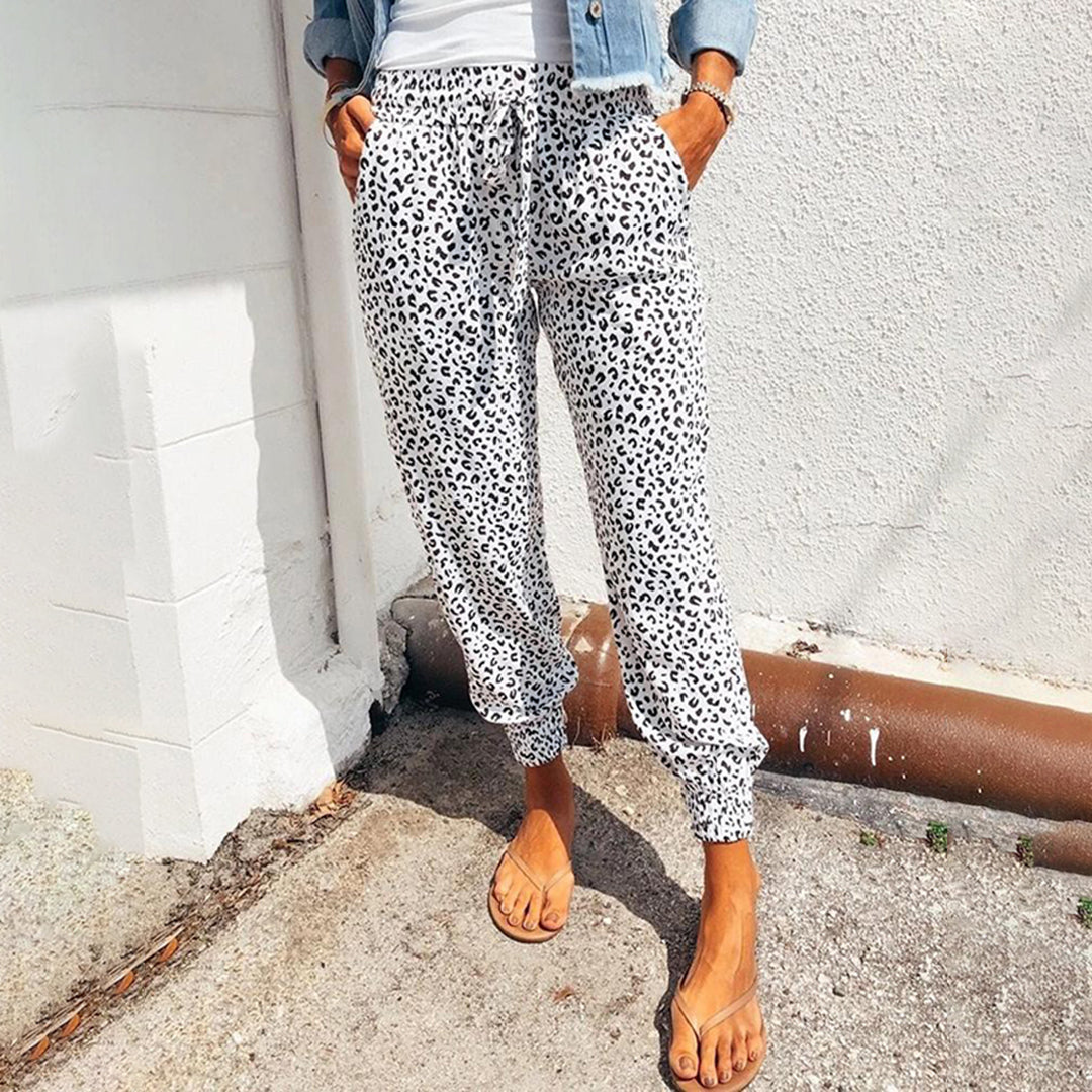 Dortha - Leopardenmuster-hose