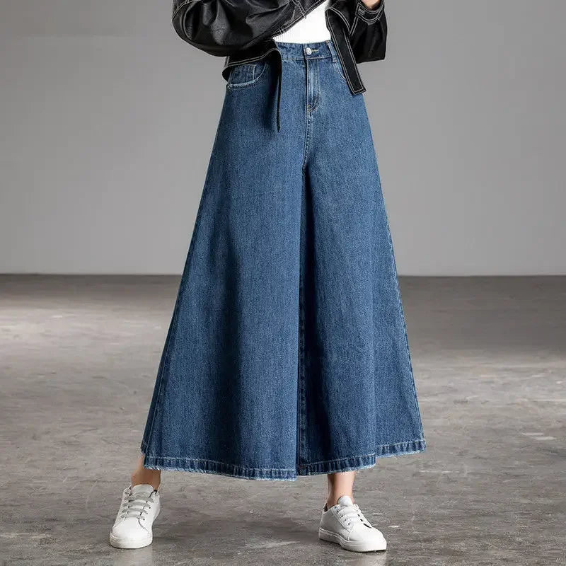 Janay - Weite Beinjeans im koreanischen Stil