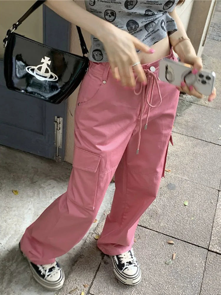 Danica - Modische Cargo-Hose mit hohem Bund