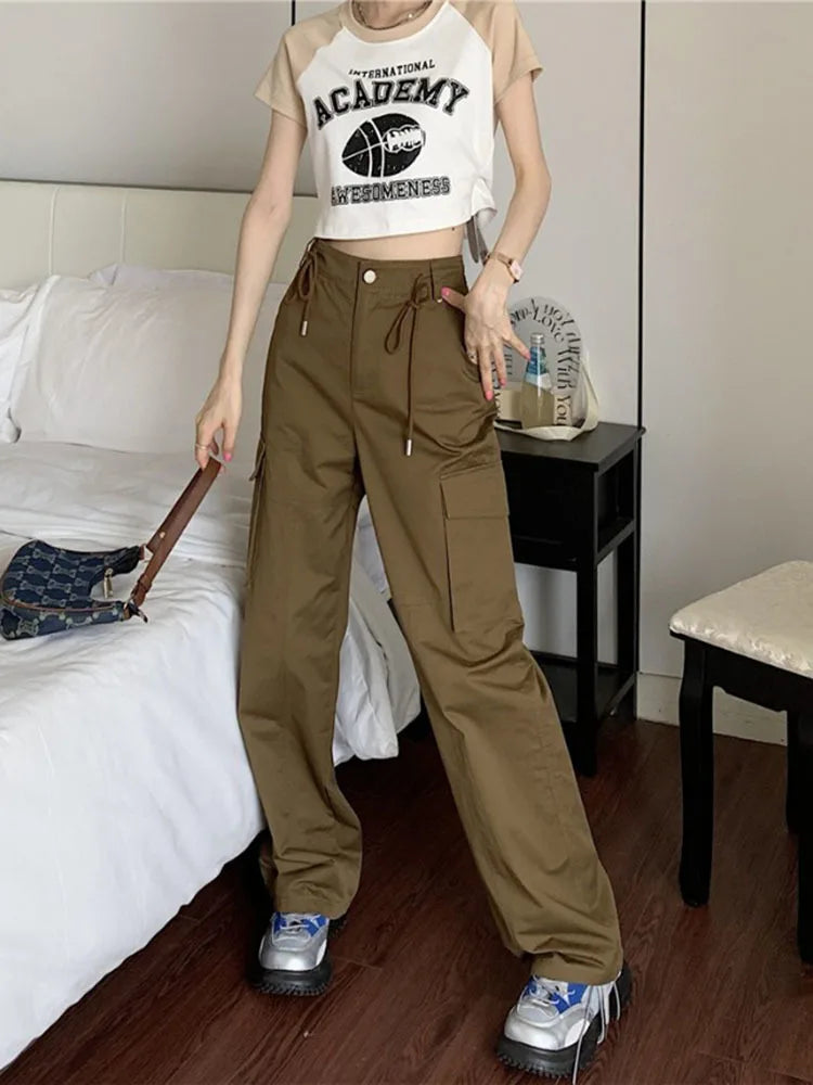 Danica - Modische Cargo-Hose mit hohem Bund