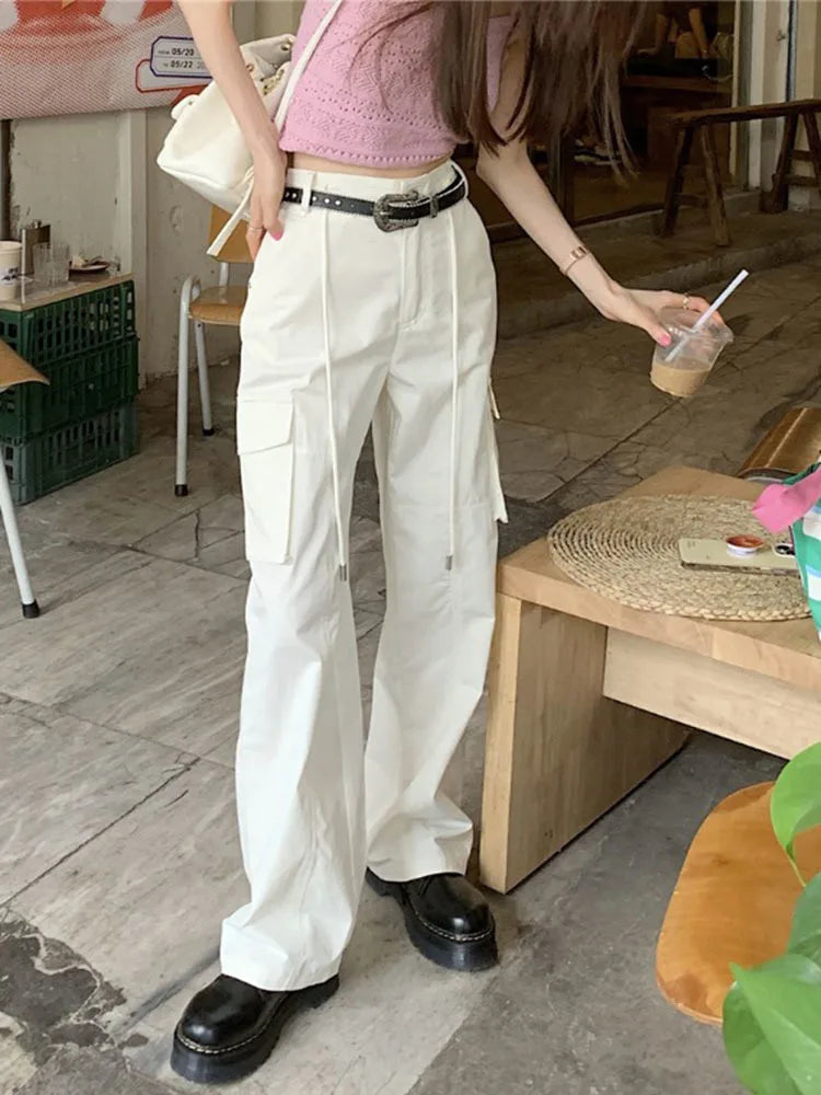 Danica - Modische Cargo-Hose mit hohem Bund