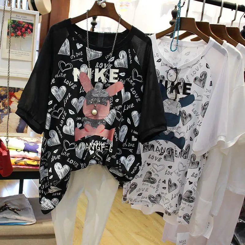 Kara - Übergroßes T-Shirt im Vintage-Streetfashion-Look