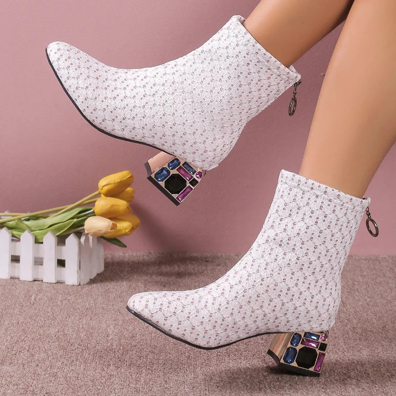 Thess - Wildleder-Stiefeletten mit Reißverschluss