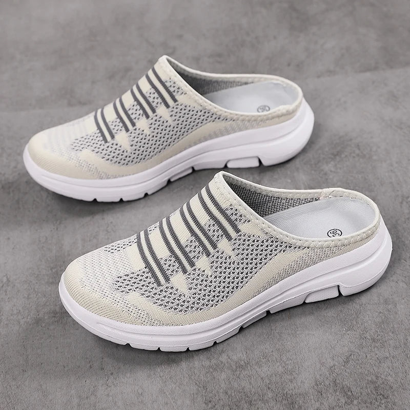 Masha - Leichte Keilabsatz-Slipper aus Mesh für Damen