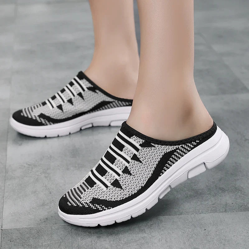Masha - Leichte Keilabsatz-Slipper aus Mesh für Damen