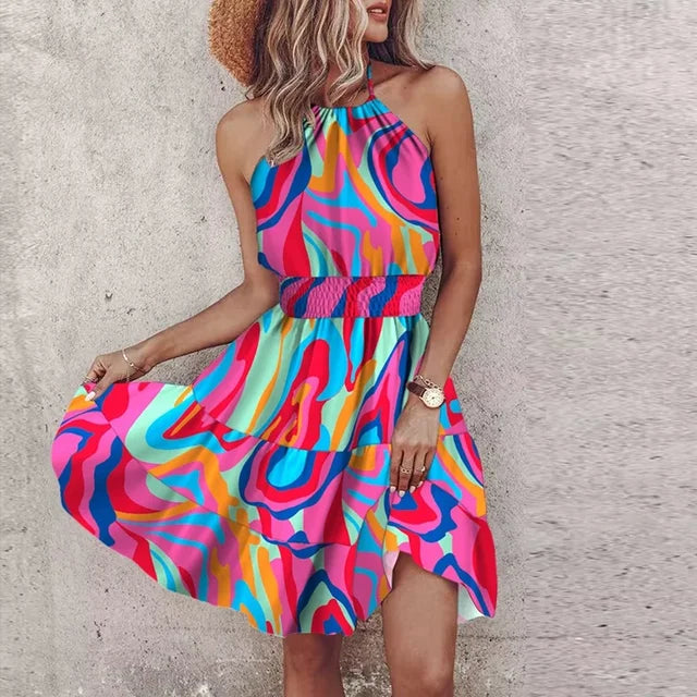 Lillymoda | Isla - Neckholder Boho Sommerkleid