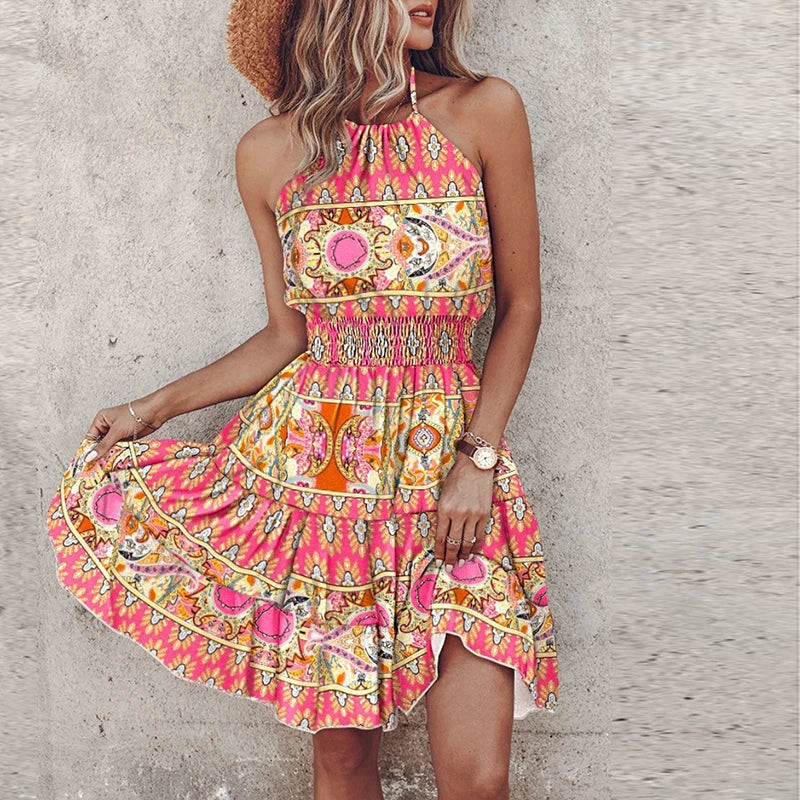 Lillymoda | Isla - Neckholder Boho Sommerkleid
