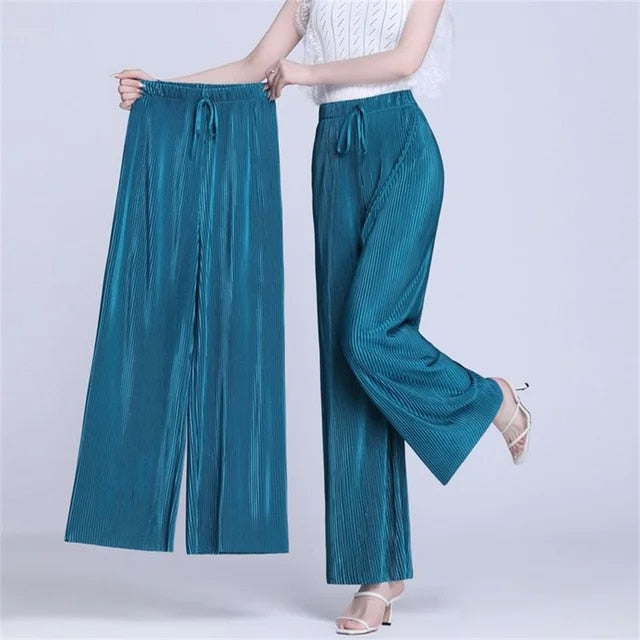 Farrah - Knöchellange, gerade Hose mit hoher Taille