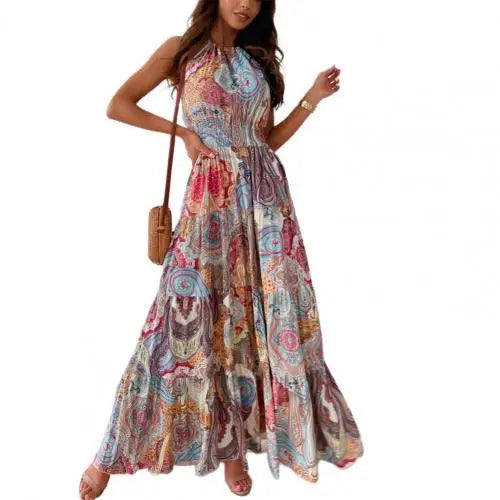 Lillymoda | Annalise - Halterneck Rückenfreies Maxikleid