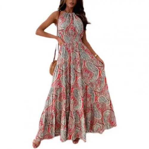 Lillymoda | Annalise - Halterneck Rückenfreies Maxikleid
