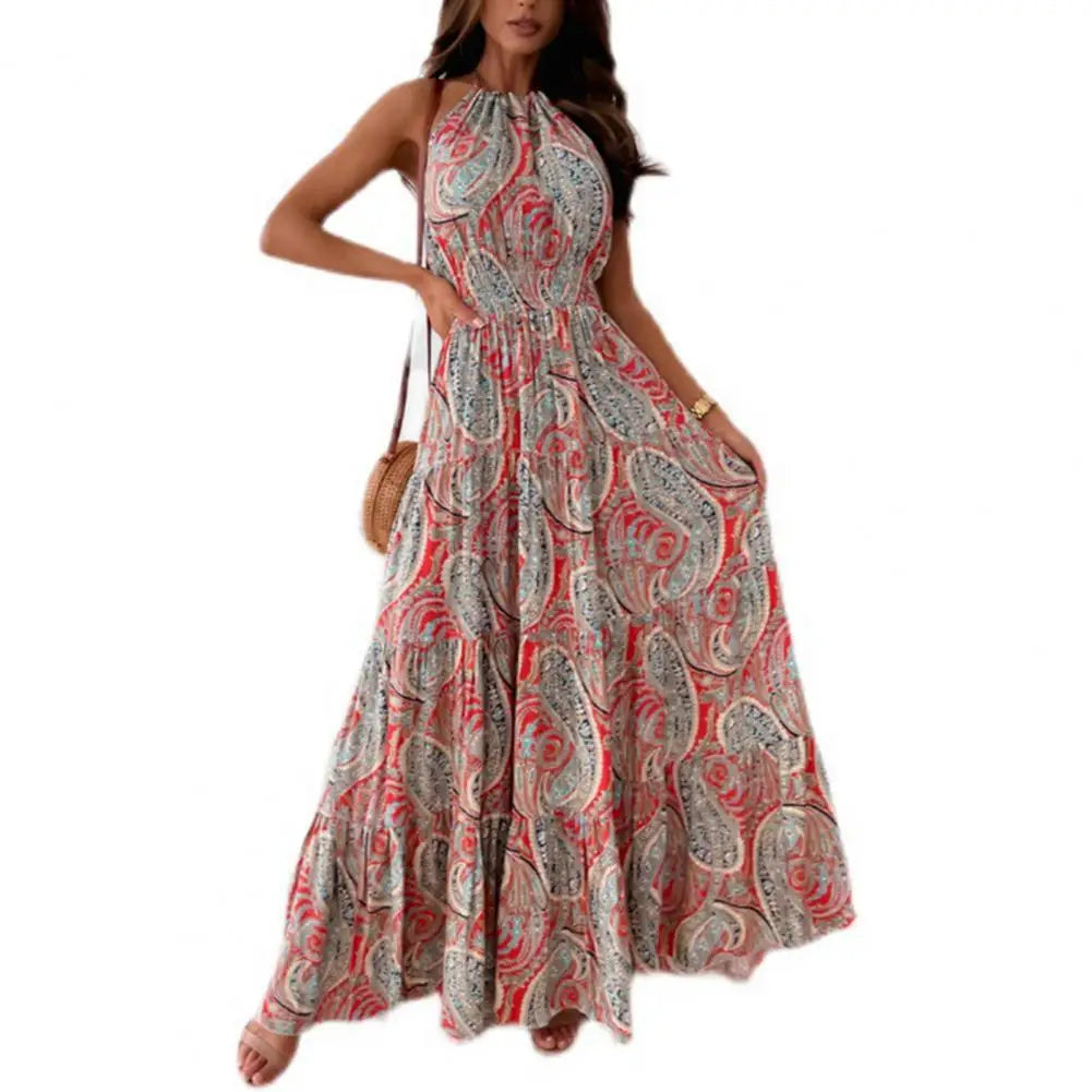 Lillymoda | Annalise - Halterneck Rückenfreies Maxikleid