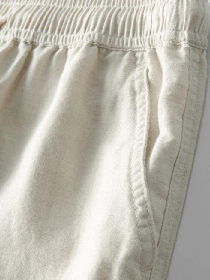 Zweiteiler | Kurzarm | Knopfleiste | Leinenkleidung | Leinenhose für Herren