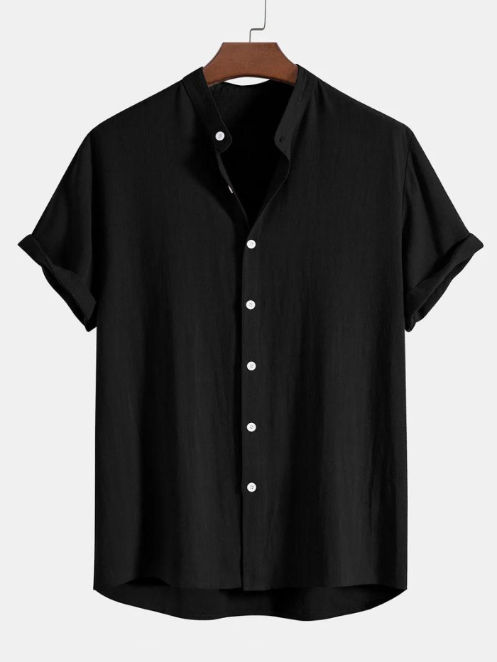 Zweiteiler | Kurzarm | Knopfleiste | Leinenkleidung | Leinenhose für Herren