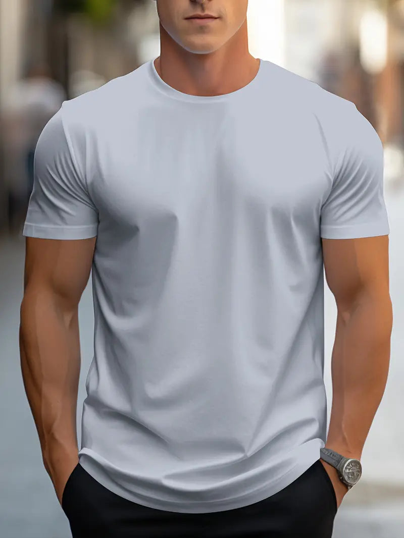 Sammy - Lässiges Rundhals-T-Shirt Für Herren