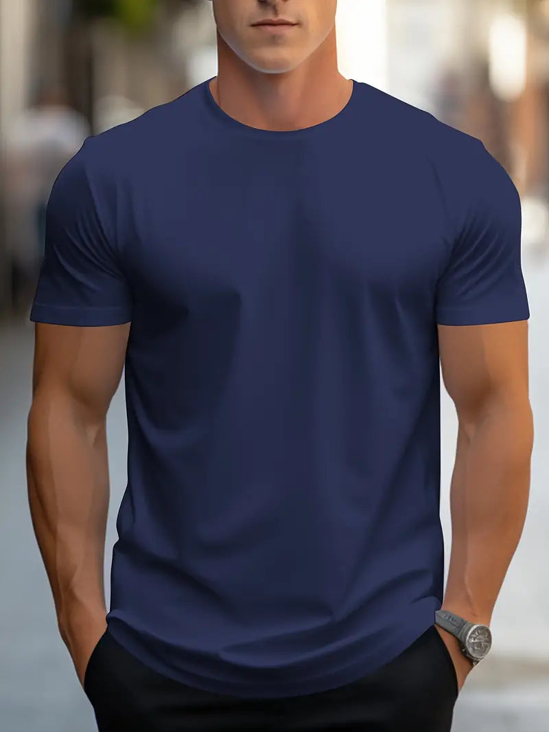 Sammy - Lässiges Rundhals-T-Shirt Für Herren
