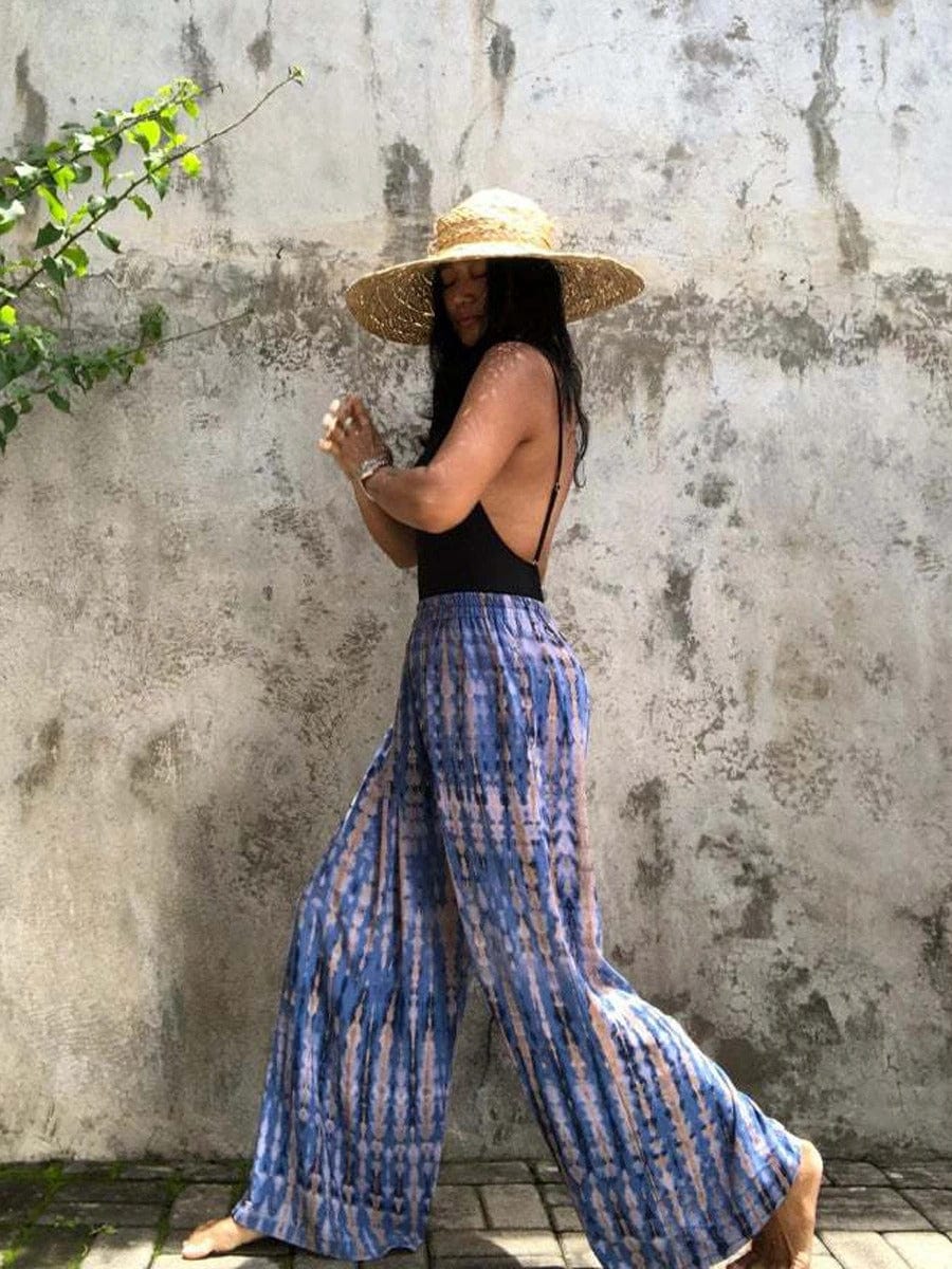 Hosen mit weitem Schnitt im Boho-Stil
