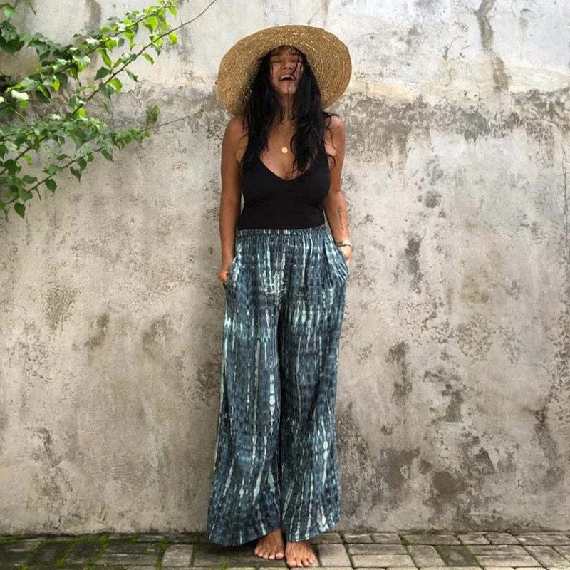 Hosen mit weitem Schnitt im Boho-Stil