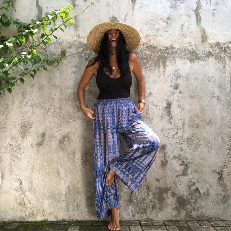Hosen mit weitem Schnitt im Boho-Stil