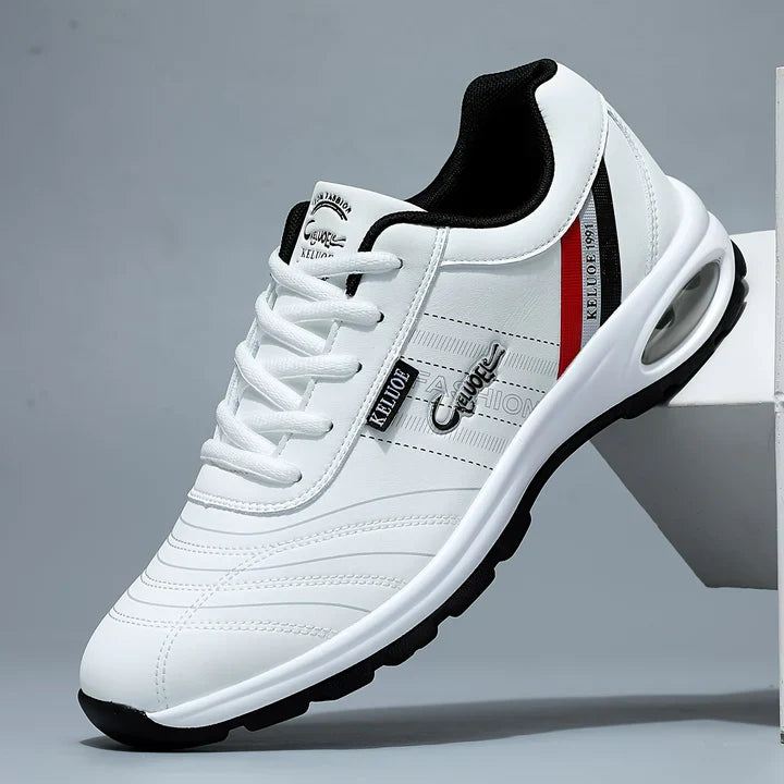 Alfons - Elegante Leder Sneakers Weiss