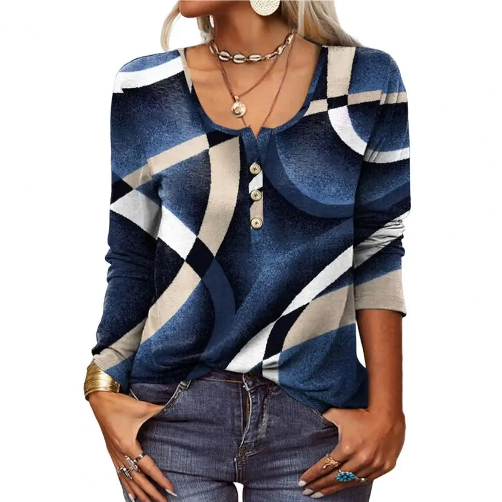 Zendaya | Damen Lässiges Blumenmuster Bluse | Langarm