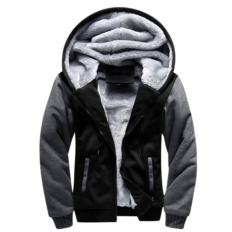 Zweifarbiges Fleece-Sweatshirt für Herren