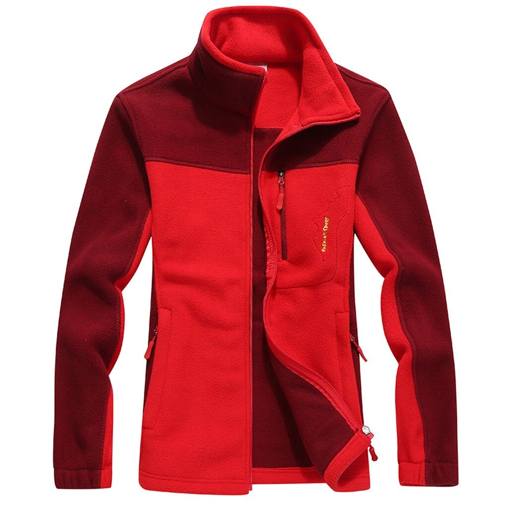 Zweifarbiges Fleece-Sweatshirt für Herren