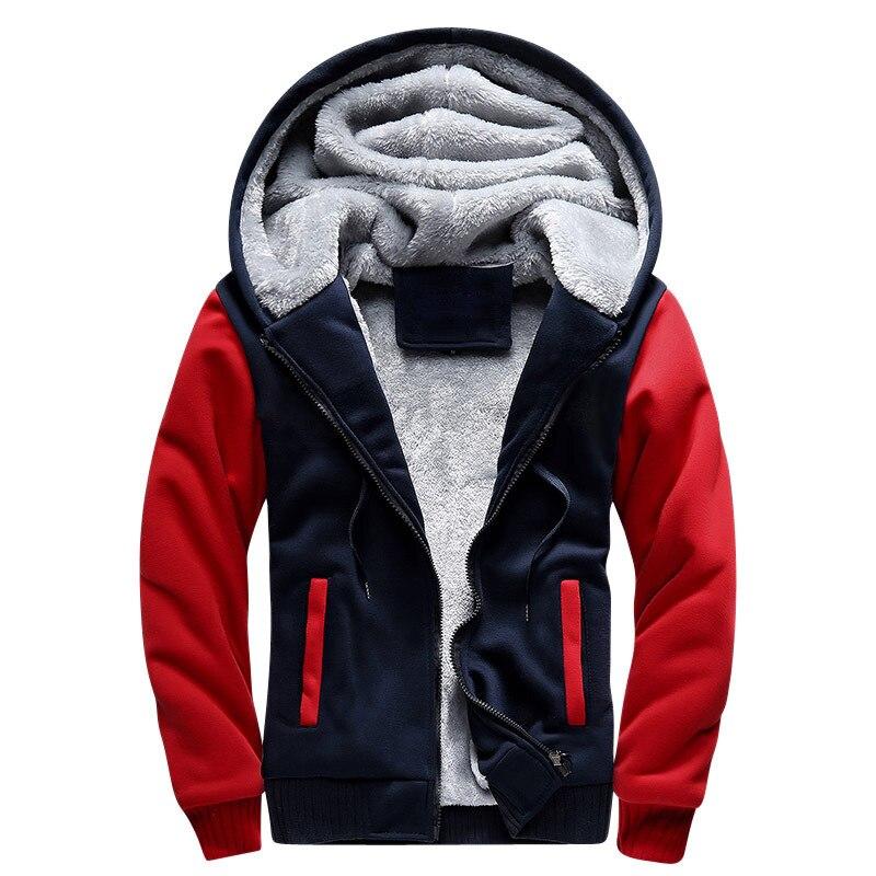 Zweifarbiges Fleece-Sweatshirt für Herren