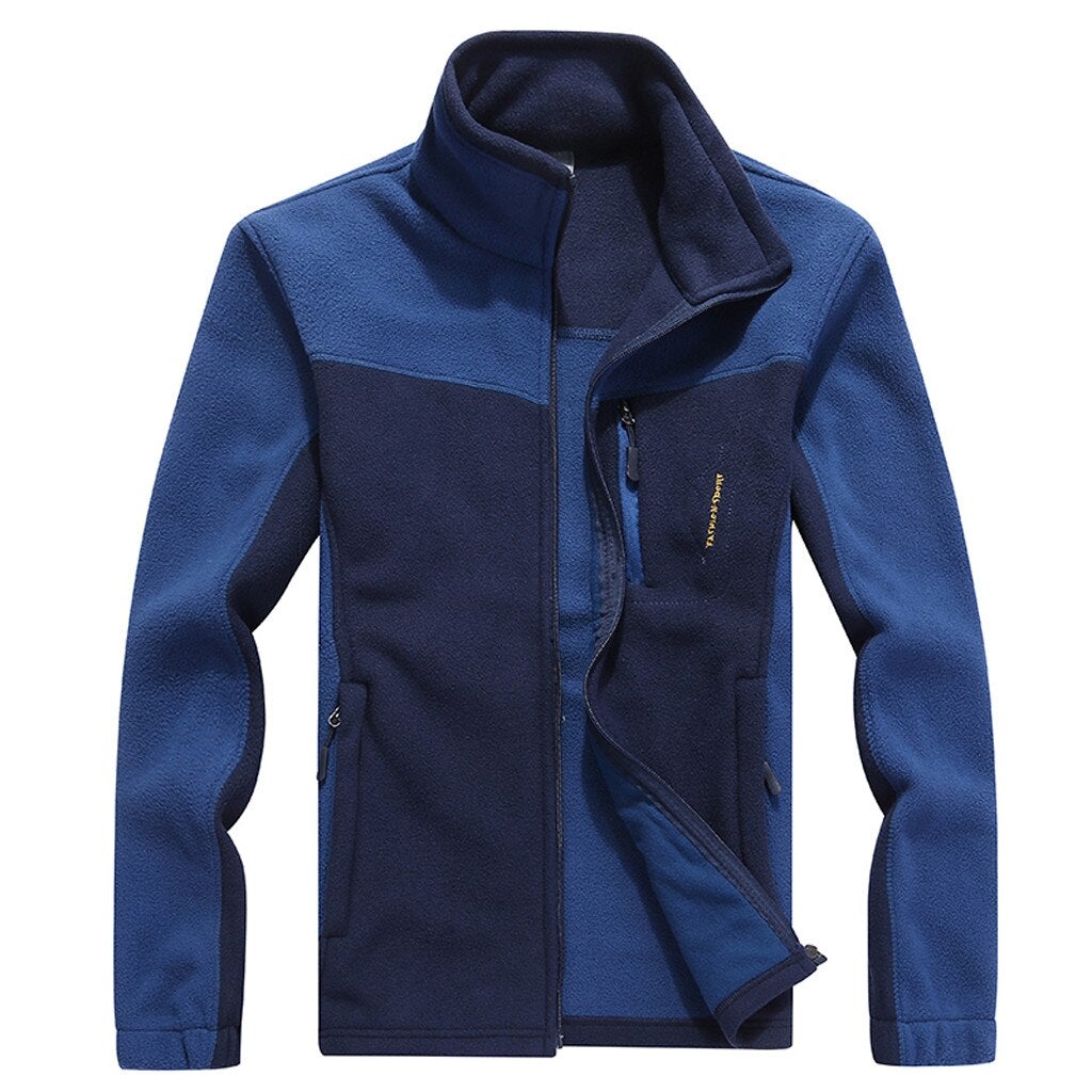 Zweifarbiges Fleece-Sweatshirt für Herren
