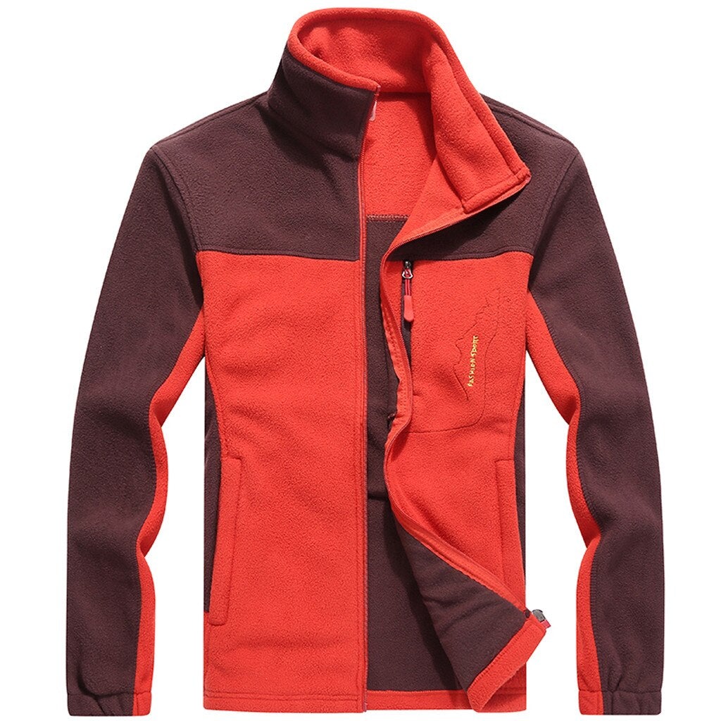 Zweifarbiges Fleece-Sweatshirt für Herren