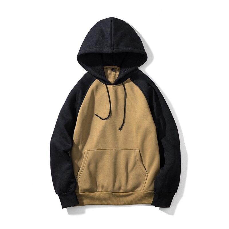 Zweifarbiger Herren-Hoodie