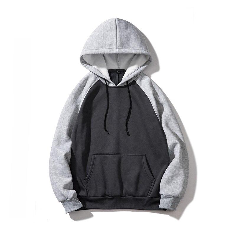 Zweifarbiger Herren-Hoodie
