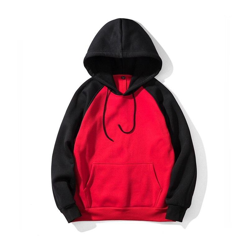 Zweifarbiger Herren-Hoodie