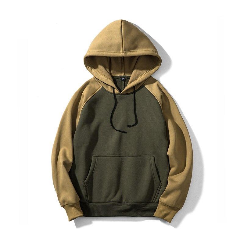 Zweifarbiger Herren-Hoodie