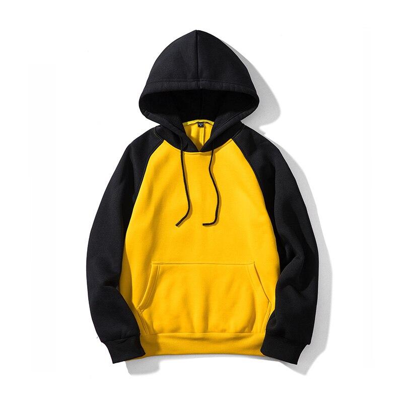 Zweifarbiger Herren-Hoodie